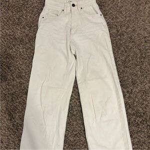 Cotton On Women's White Straight Leg Jeans